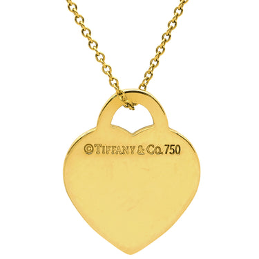 ティファニー Tiffany & Co リターン トゥ ハートタグ ペンダント 60011443 イエローゴールド K18YG ネックレス T＆Co.18K 750 YG
