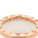 ブルガリ BVLGARI ビーゼロワン B-zero1 4バンドリング ホワイト×ピンクゴールド K18PG セラミック #50(JP10) リング 指輪 750PG 18金 ホワイトセラミック 9号