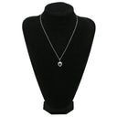 ミキモト MIKIMOTO サファイア ダイヤ ハートペンダント ブルー×プラチナシルバー Pt900 サファイア ダイヤモンド ネックレス MIKIMOTO PT 他社製ネックレス