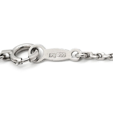 ミキモト MIKIMOTO サファイア ダイヤ ハートペンダント ブルー×プラチナシルバー Pt900 サファイア ダイヤモンド ネックレス MIKIMOTO PT 他社製ネックレス