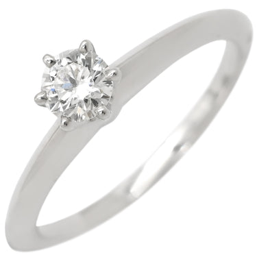ティファニー Tiffany & Co ソリティア ダイヤリング プラチナシルバー Pt950 ダイヤモンド リング 指輪 T＆Co. 一粒 1P 立爪 0.24ct プラチナ950 9号