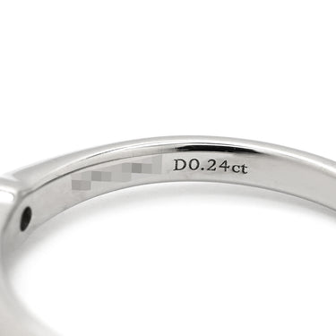 ティファニー Tiffany & Co ソリティア ダイヤリング プラチナシルバー Pt950 ダイヤモンド リング 指輪 T＆Co. 一粒 1P 立爪 0.24ct プラチナ950 9号