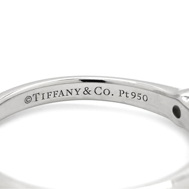 ティファニー Tiffany & Co ソリティア ダイヤリング プラチナシルバー Pt950 ダイヤモンド リング 指輪 T＆Co. 一粒 1P 立爪 0.24ct プラチナ950 9号