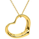 ティファニー Tiffany & Co オープンハート 22mm イエローゴールド K18YG ネックレス T＆Co. 18K 18金 750 YG エルサペレッティ