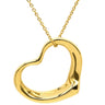 ティファニー Tiffany & Co オープンハート 22mm イエローゴールド K18YG ネックレス T＆Co. 18K 18金 750 YG エルサペレッティ