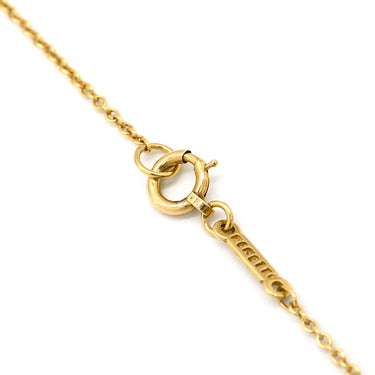 ティファニー Tiffany & Co オープンハート 22mm イエローゴールド K18YG ネックレス T＆Co. 18K 18金 750 YG エルサペレッティ