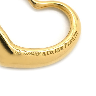 ティファニー Tiffany & Co オープンハート 22mm イエローゴールド K18YG ネックレス T＆Co. 18K 18金 750 YG エルサペレッティ