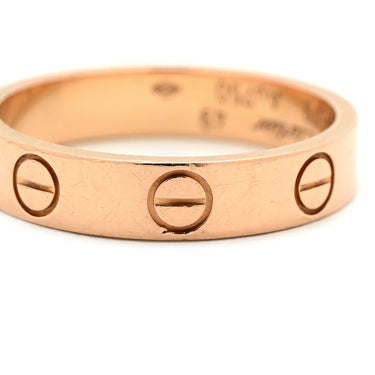 カルティエ Cartier ミニラブリング B4085200 ピンクゴールド K18PG #49(JP9) リング 指輪 スモールモデル LOVE Ring 18K 750PG 9号
