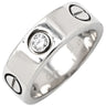 カルティエ Cartier ラブリング ハーフダイヤ B4032500 ホワイトゴールド K18WG ダイヤモンド #47(JP7) リング 指輪 クラシックモデル LOVE Ring 750 18K 3粒 3石 7号