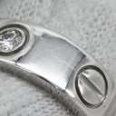 カルティエ Cartier ラブリング ハーフダイヤ B4032500 ホワイトゴールド K18WG ダイヤモンド #47(JP7) リング 指輪 クラシックモデル LOVE Ring 750 18K 3粒 3石 7号