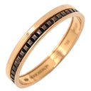 ブシュロン BOUCHERON キャトル クラシック ハーフ JAL00175 ブラウン×ピンクゴールド K18PG ブラウンPVD #T69(JP29) リング 指輪 茶 PVD Au750 18K PG 29号