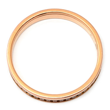 ブシュロン BOUCHERON キャトル クラシック ハーフ JAL00175 ブラウン×ピンクゴールド K18PG ブラウンPVD #T69(JP29) リング 指輪 茶 PVD Au750 18K PG 29号