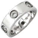 カルティエ Cartier ラブリング フルダイヤ B4026000 ホワイトゴールド K18WG ダイヤモンド #49(JP9) リング 指輪 LOVE Ring 750WG 6Pダイヤモンド 9号