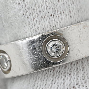 カルティエ Cartier ラブリング フルダイヤ B4026000 ホワイトゴールド K18WG ダイヤモンド #49(JP9) リング 指輪 LOVE Ring 750WG 6Pダイヤモンド 9号