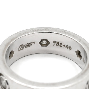 カルティエ Cartier ラブリング フルダイヤ B4026000 ホワイトゴールド K18WG ダイヤモンド #49(JP9) リング 指輪 LOVE Ring 750WG 6Pダイヤモンド 9号