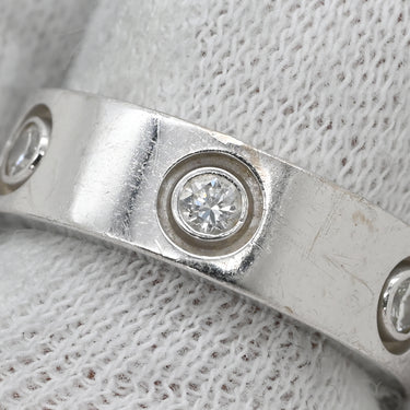 カルティエ Cartier ラブリング フルダイヤ B4026000 ホワイトゴールド K18WG ダイヤモンド #49(JP9) リング 指輪 LOVE Ring 750WG 6Pダイヤモンド 9号
