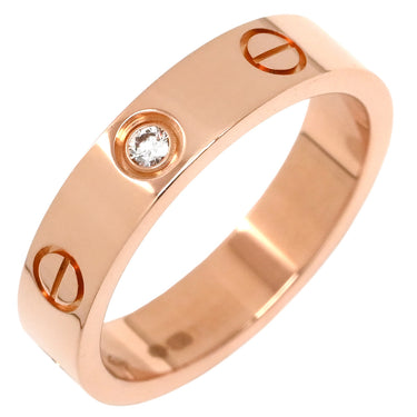 カルティエ Cartier ミニラブリング 1Pダイヤ B4050700 ピンクゴールド K18PG ダイヤモンド #49(JP9) リング 指輪 スモールモデル LOVE Ring 18K 750PG 9号