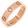 カルティエ Cartier ミニラブリング 1Pダイヤ B4050700 ピンクゴールド K18PG ダイヤモンド #49(JP9) リング 指輪 スモールモデル LOVE Ring 18K 750PG 9号