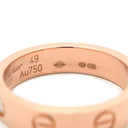 カルティエ Cartier ミニラブリング 1Pダイヤ B4050700 ピンクゴールド K18PG ダイヤモンド #49(JP9) リング 指輪 スモールモデル LOVE Ring 18K 750PG 9号