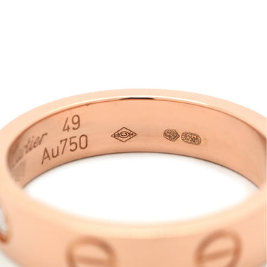 カルティエ Cartier ミニラブリング 1Pダイヤ B4050700 ピンクゴールド K18PG ダイヤモンド #49(JP9) リング 指輪 スモールモデル LOVE Ring 18K 750PG 9号