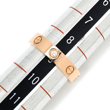 カルティエ Cartier ミニラブリング 1Pダイヤ B4050700 ピンクゴールド K18PG ダイヤモンド #49(JP9) リング 指輪 スモールモデル LOVE Ring 18K 750PG 9号