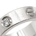 カルティエ Cartier ラブリング ハーフダイヤ B4032500 ホワイトゴールド K18WG ダイヤモンド #50(JP10) リング 指輪 クラシックモデル LOVE Ring 750 18K 3粒 3石 10号