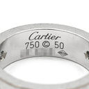 カルティエ Cartier ラブリング ハーフダイヤ B4032500 ホワイトゴールド K18WG ダイヤモンド #50(JP10) リング 指輪 クラシックモデル LOVE Ring 750 18K 3粒 3石 10号
