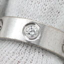 カルティエ Cartier ラブリング ハーフダイヤ B4032500 ホワイトゴールド K18WG ダイヤモンド #50(JP10) リング 指輪 クラシックモデル LOVE Ring 750 18K 3粒 3石 10号