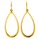 ティファニー Tiffany & Co オープン ティアドロップ イエローゴールド K18YG ピアス T&Co. Au750 18K 18金 フックピアス