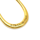 ティファニー Tiffany & Co オープン ティアドロップ イエローゴールド K18YG ピアス T&Co. Au750 18K 18金 フックピアス