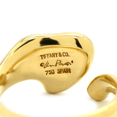 ティファニー Tiffany & Co フルハート ダイヤ イエローゴールド K18YG ダイヤモンド リング 指輪 T＆Co. 750 18K 18金 YG エルサ ペレッティ 10.5号