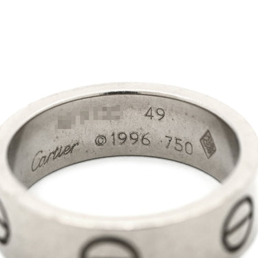カルティエ Cartier LOVE ラブリング B4084700 ホワイトゴールド K18WG #49(JP9) リング 指輪 750 18K WG クラシックモデル 8号