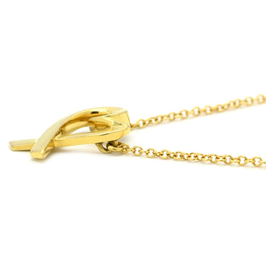 ティファニー Tiffany & Co ラビングハート イエローゴールド K18YG ネックレス 18K 750 YG T&Co. パロマピカソ