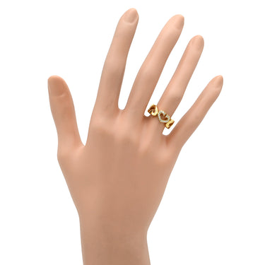 カルティエ Cartier Cハート ダイヤ イエローゴールド K18YG ダイヤモンド ＃49(JP9) リング 指輪 750 YG 18金 18K メレダイヤ 8号