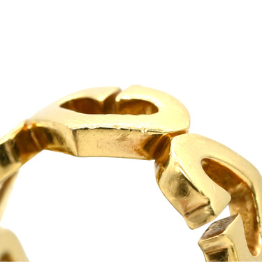 カルティエ Cartier Cハート ダイヤ イエローゴールド K18YG ダイヤモンド ＃49(JP9) リング 指輪 750 YG 18金 18K メレダイヤ 8号