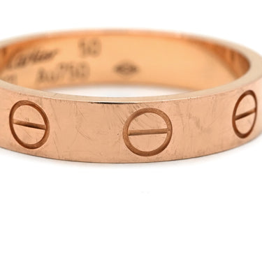 カルティエ Cartier ミニラブリング B4085200 ピンクゴールド K18PG #50(JP10) リング 指輪 スモールモデル LOVE Ring 18K 750PG 10号