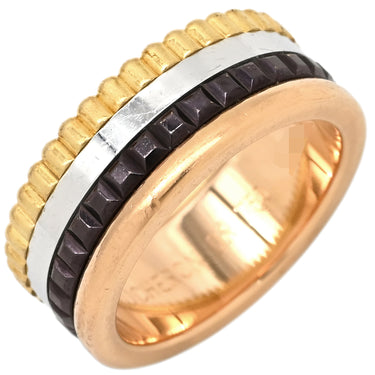 ブシュロン BOUCHERON キャトル クラシック スモール JRG00290 4カラー K18YG K18PG K18WG ブラウンPVD #T44 リング 指輪 Au750 18K 3.5号