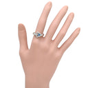 奥村佳彦 YOSHIHIKO OKUMURA アクアマリン0.43ct ダイヤモンド ブルー×プラチナシルバー Pt900 アクアマリン ダイヤモンド リング 指輪 青 アクアマリン PT トリリアントカット 三角形 11.5号