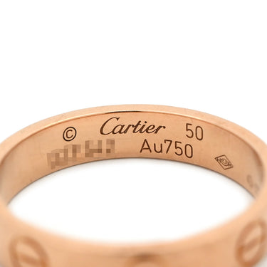 カルティエ Cartier ミニラブリング B4085200 ピンクゴールド K18PG #50(JP10) リング 指輪 スモールモデル LOVE Ring 18K 750PG 10号
