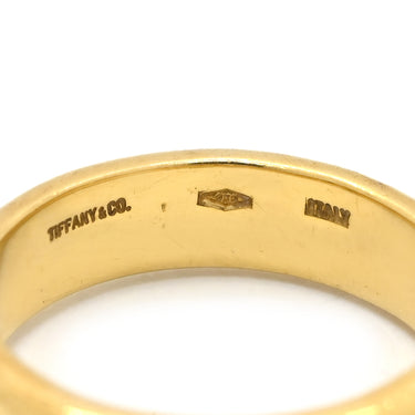 ティファニー Tiffany & Co シグネチャー ダイヤ イエローゴールド×ホワイトゴールド K18YG K18WG ダイヤモンド リング 指輪 T&Co. Au750 18K YG WG 2P 10.5号