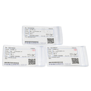 ノンブランド NON BRAND ダイヤペンダント 1.76ct プラチナシルバー Pt900 ダイヤモンド PT850(チェーン) ネックレス 3連 ドロップ スウィング プラチナ 3石 3粒 ラウンドブリリアント