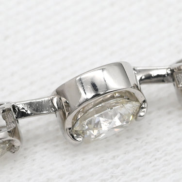 ノンブランド NON BRAND ダイヤペンダント 1.76ct プラチナシルバー Pt900 ダイヤモンド PT850(チェーン) ネックレス 3連 ドロップ スウィング プラチナ 3石 3粒 ラウンドブリリアント