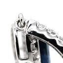 ノンブランド NON BRAND ロイヤルブルー サファイア 2.15ct ダイヤ ブルー×ホワイトゴールド K18WG サファイア ダイヤモンド ピアス 18K 750WG ペアシェイプ ドロップ スイング