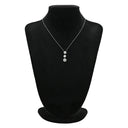 ノンブランド NON BRAND ダイヤペンダント 4.1ct プラチナシルバー Pt900 ダイヤモンド PT850(チェーン) ネックレス 3連 ドロップ スウィング プラチナ 3石 3粒 ラウンドブリリアント