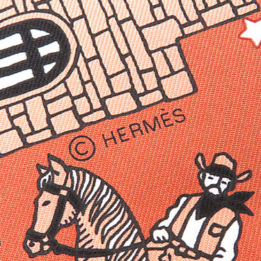 エルメス HERMES カレ55 ブラッシュ×ブルーグリ×ブラック シルク スカーフ 【エルメス パリステーション バンダナ】