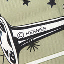 エルメス HERMES カレ55 CARRE ヴェールアルジル×ホワイト×ブラック シルク スカーフ 【CHORUS STELLARUM/ コーラス ステラルム】