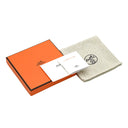 エルメス HERMES Hエキップ H057087FL01 サーブル バッファローホーン レザー ラッカー ネックレス シルバー金具 茶 白 ベージュ