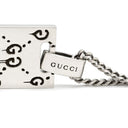 グッチ GUCCI ゴースト 455315 シルバー シルバー925 ネックレス AG925 SV925 スカル GG プレート スクエア