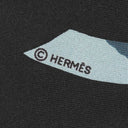 エルメス HERMES カレ90 ブラック×ネイビー×マルチカラー シルク スカーフ 【NOEL AU 24 FAUBOURG/フォーブル24番地のクリスマス】
