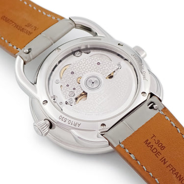 腕時計 エルメス HERMES アルソー ル タン ヴォヤジャー AR10.530 W057197WW00 自動巻き メンズ 純正ダイヤ シェル 世界時計 GMT